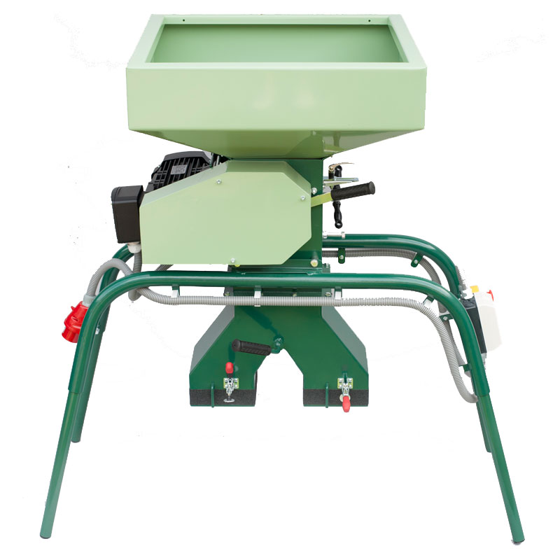 MM-800-1000 malt mill with the two bags holder