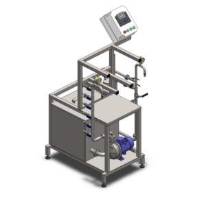 KCM-10D : Machine for the manual rinsing and filling of stainless steel kegs 7-10 kegs/hour (with double tank for chemical solutions)