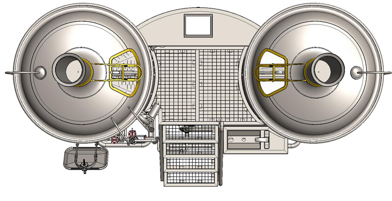 brewhouse breworx classic 2000 - top view