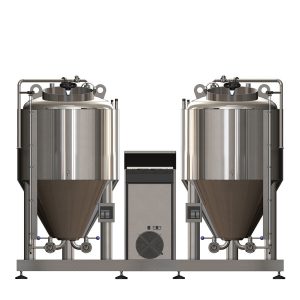 FUIC-CHP1C-2x200CCT : Compact fermentation unit 2×200/240 liters, 0.5/1.5/3.0bar