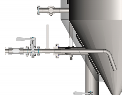 ARV-01 Rotable racking arm – beverage draining valve for CCT fermenters