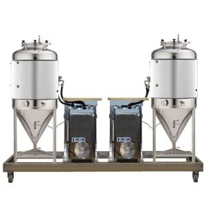 FUIC-SLP2C-2x500CCT : Compact fermentation unit 2×500/625 liters 1.2 bar