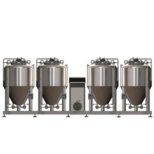 FUIC-CHP1C-4x250CCT : Compact fermentation unit, 3.0 bar, 4×250/300 liters, 0.5/1.5/3.0bar