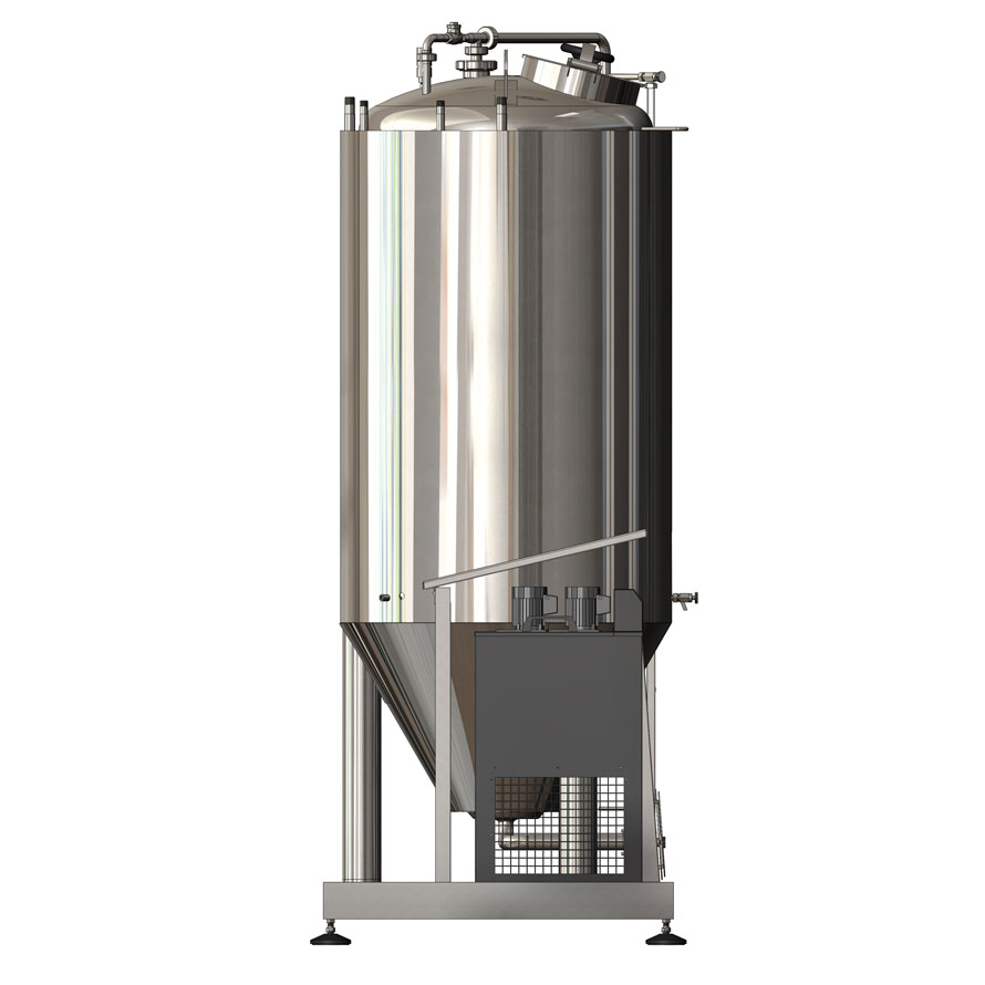 FUIC-CHP1C-1x1000CCT : Compact fermentation unit 1×1000/1276 liters, 0.5/1.5/3.0bar