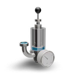 TEA-PAA5-DN25 : Pressure adjusting apparatus type 5 with manometer and air-lock for fermentors DN25