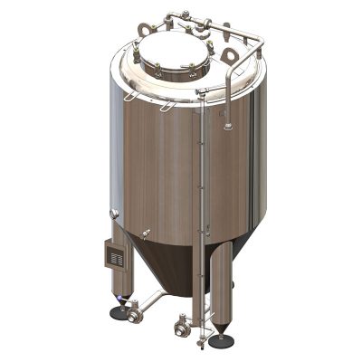 CCT-400C : Cylindroconical fermentation tank CLASSIC, 0.5-3.0 bar, insulated, 400/480L