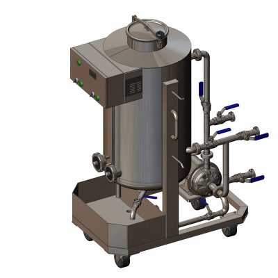 CIP-51 Cleaning-In-Place machine to the cleaning and sanitizing of vessels and piping routes in breweries and other food production plants with one tank 50 liters