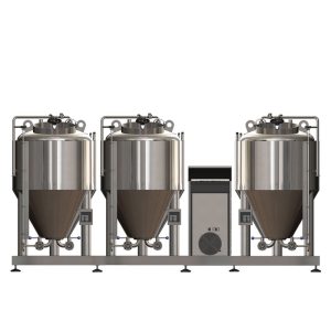 FUIC-CHP1C-3x150CCT : Compact fermentation unit 3×150/180 liters, 0.5/1.5/3.0bar