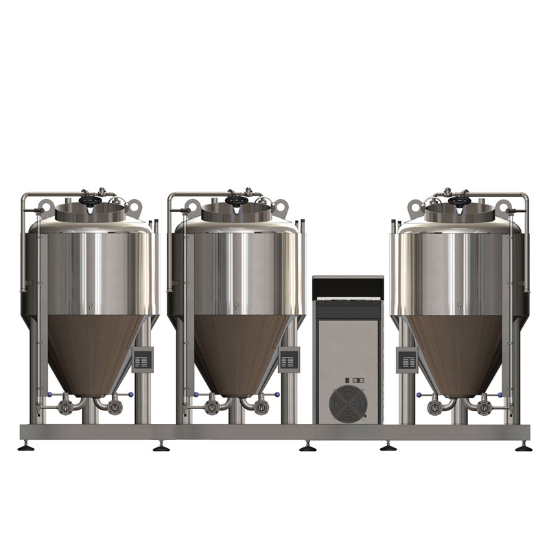 FUIC-CHP1C-3x100CCT : Compact fermentation unit 3×100/127 liters, 0.5/1.5/3.0bar