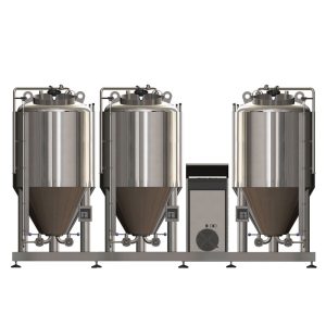 FUIC-CHP1C-3x300CCT : Compact fermentation unit 3×300/360 liters, 0.5/1.5/3.0bar