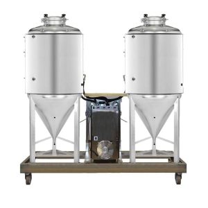 FUIC-SLP1C-2x1000CCT : Compact fermentation unit 2×1000/1200 liters 1.2 bar