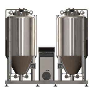 FUIC-CHP1C-2x500CCT : Compact fermentation unit 2×500/600 liters, 0.5/1.5/3.0bar