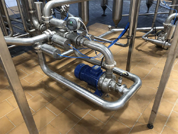 Quadrannt brewhouse - the piping system