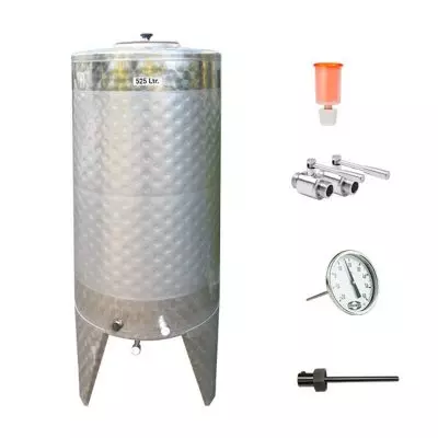 CFT-SNP-400H cilindrinis fermentinis rezervuaras 400 / 525 litrai, ne slėgis