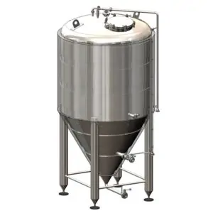 CCT-1500CR : Cylindroconical fermentation tank CRAFT, 0.5-3.0 bar, insulated, 1500/2060L