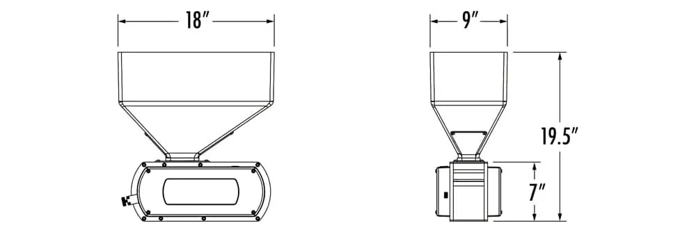 Brewtech malt grist mill dimensions