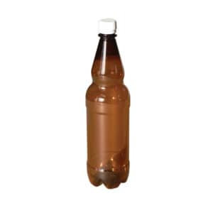 70pcs of PET bottle brown 1.0L (without cap)