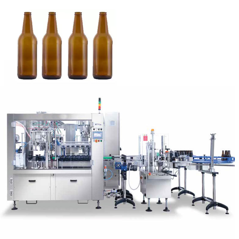 Ligne de remplissage de bière pour bouteilles en verre - Machines fiables