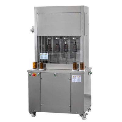 BFSA-MB44 : Semi-automatic rinsing and filling machine for bottles (up to 400 bph)
