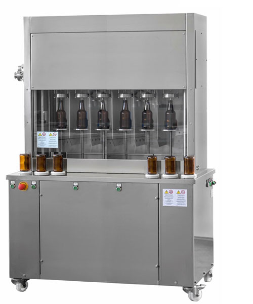 BFSA-MB660 : Semi-automatic rinsing and filling machine for bottles (up to 600 bph)