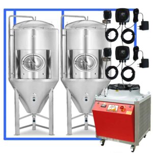 CFSCT1-2xCCT3000SHP3-AK : Complete fermentation set with 2xCCT-SHP3 3300 liters – assembly kit