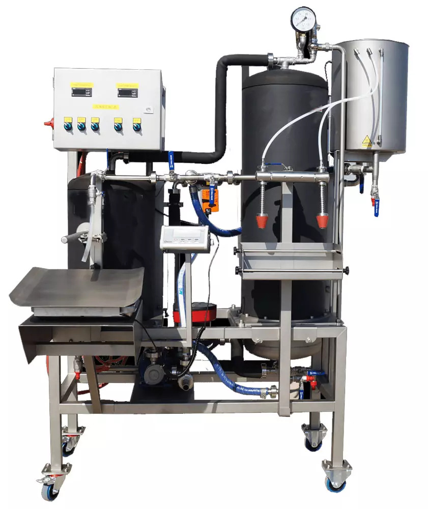 EPBBF-500MG : Electric pasteuriser and filling system of BAG-IN-BOX 500 liters/hr for non-carbonized beverages