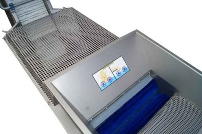 FWBC-4000MG : Fruit washing machine with brushers and openable grinder 4000 kg/hour