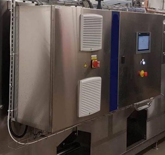 tunnel pasteurizer 1200bph 09 - BCFL-MB1500TP : Automatic counter pressure filling line for 1500 bottles or cans per hour with a tunnel pasteurizer - fbc, bfl