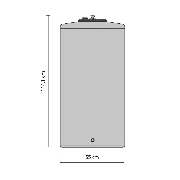 BCFST-240BT : Beverage cylindric fermentation and storage tank 240 liters - dimensions