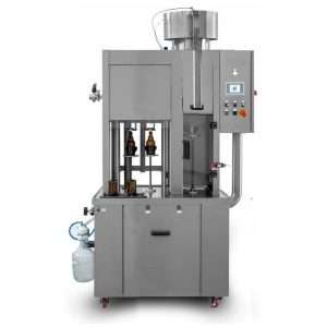 BFSA-MB221 : Monoblock 2-2-1 / Semi-automatic rinsing, filling and capping machine for bottles (up to 200 bph)