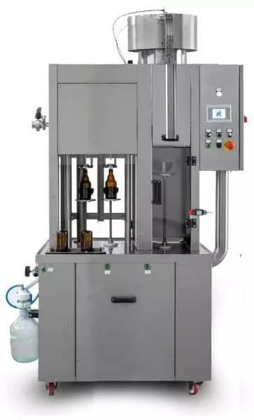 Monoblock 2-2-1 / Semi-automatic rinsing, filling and capping machine for bottles