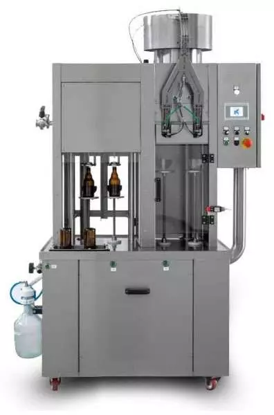 Monoblock 2-2-2 / Semi-automatic rinsing, filling and capping machine for bottles