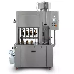 BFSA-MB441 : Monoblock 441 / Semi-automatic rinsing, filling and capping machine for bottles (up to 400 bph)