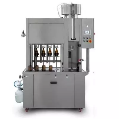 BFSA-MB441 : Monoblok 441 / Półautomatyczna maszyna do płukania, napełniania i zamykania butelek (do 400 bph)
