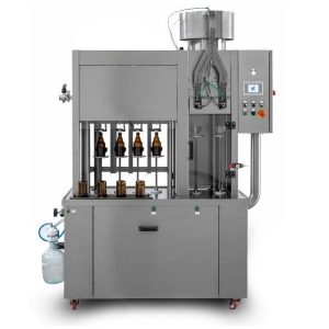 BFSA-MB442 : Monoblock 4-4-2 / Semi-automatic rinsing, filling and capping machine for bottles (up to 400 bph)