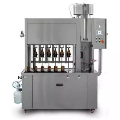 BFSA-MB661: Моноблок 6-6-1 / Напівавтоматична машина для промивання, наповнення та закупорювання пляшок (до 600 bph)