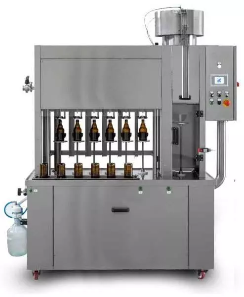Monoblock 6-6-1 / Semi-automatic rinsing, filling and capping machine for bottles