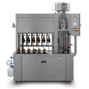 BFSA-MB662 : Monoblock 6-6-2 / Semi-automatic rinsing, filling and capping machine for bottles (up to 600 bph)
