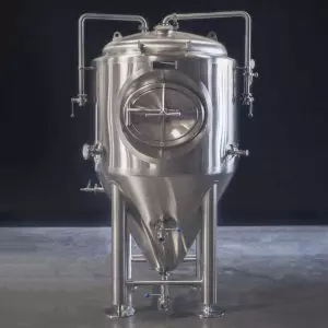 CCT-1500N : Cylindroconical universal fermenter, 1.0 bar, double jacketed, insulated, 1500/1590 liters (10 BBL)