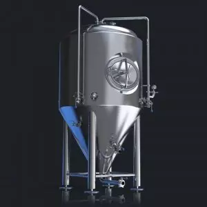 CCT-1500N : Cylindroconical universal fermenter, 1.0 bar, double jacketed, insulated, 1500/1590 liters (10 BBL)