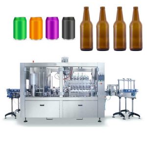 BCFL-3000IC : Automatic hybrid bottle/can filling line – capacity up to 3000 bottles or cans per hour