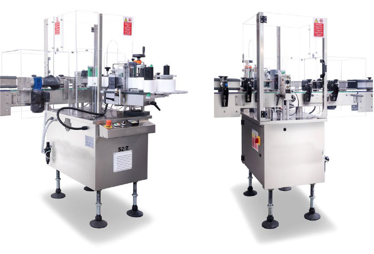 Linear self-adhesive labelling machine for bottles/cans 1500 bph