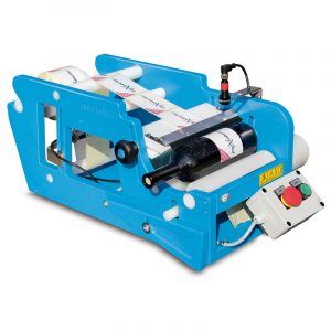 BLM-FX600G : Semi-automatic bottle labeler for round bottles (600-1200 bottles per hour) without the stamp