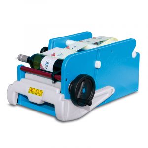 BLM-PE180G : Manual bottle labeler for round bottles (180-300 bottles per hour) without the stamp