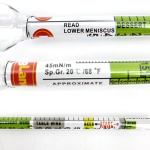HMG-S1 : Standard glass hydrometer with 3 scales