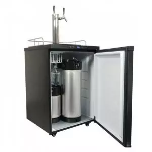 KGR-2TKLX : Kegerator Kegland Series X – Compact refrigerator for 4 kegs, beer dispense tower with two taps