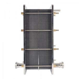 PHE-2SS1000D40 : Plate heat exchanger – Wort chiller 1000L/hr – double stage cooling / DN40