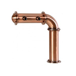 BDT-CL2T-ECS : Beverage dispense tower “Classic-L” for 2pcs of beer taps / copper design / without the faucets / without medailons / with standard cooling