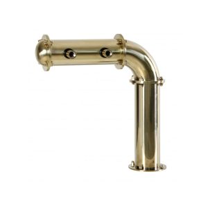 BDT-CL2T-EGS : Beverage dispense tower “Classic-L” for 2pcs of beer taps / gold design / without the faucets / without medailons / with standard cooling
