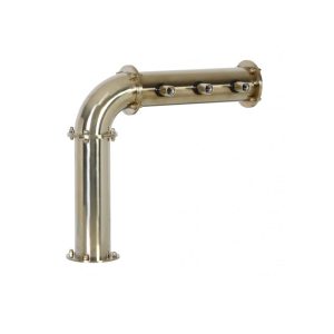 BDT-CL3T-EGS : Beverage dispense tower “Classic-L” for 3pcs of beer taps / gold design / without the faucets / without medailons / with standard cooling